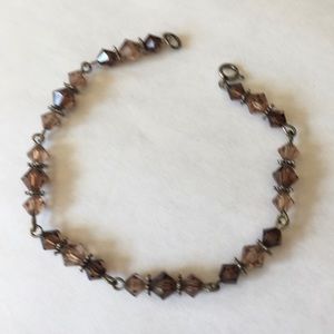 Brown crystal bracelet